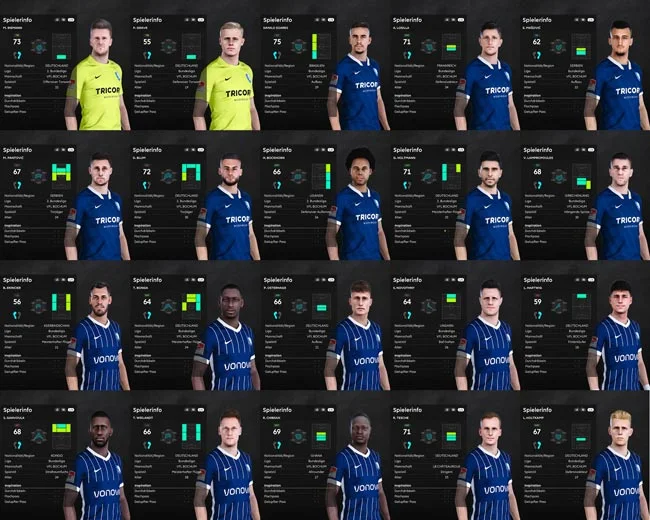 VfL Bochum Facepack For eFootball PES 2021