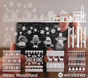 Winstonia Winter Wonderland stamping plate