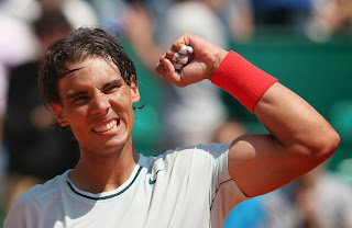 Rafa Nadal celebra la victoria en el torneo Conde de Godó de 2013