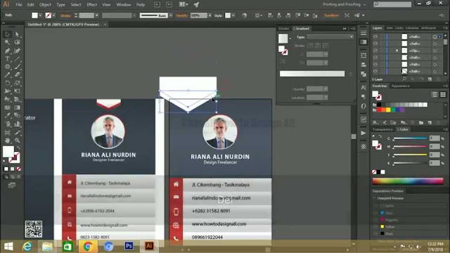 Download Template Kartu Nama/Name Card Gratis 