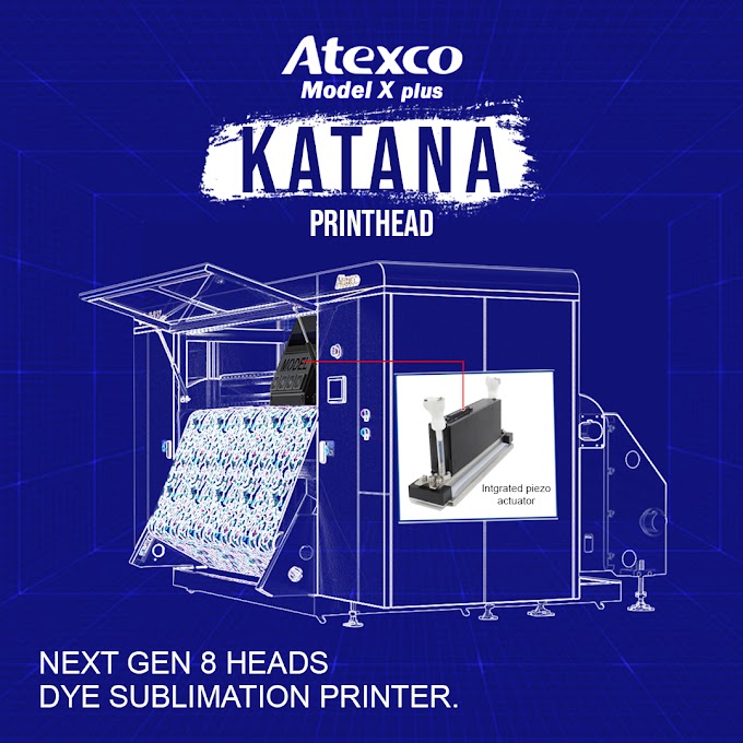 Đầu phun Kyocera "Katana" thế hệ mới trên máy in ATEXCO chuyển nhiệt công nghiệp: In nhanh hơn - Bền bỉ hơn