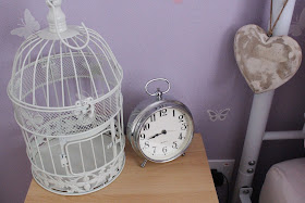 birdcage shabby chic vintage clock 