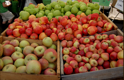 Photo of goods at one of the orchards' stands
