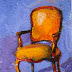 Yellow Chair Contemporary Still Life Paintings by Arizona Artist Amy Whitehouse