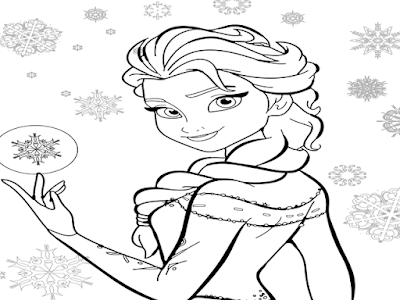 gambar mewarnai frozen elsa