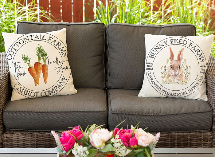 Carrot Bunny Pillows