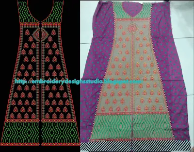 Punjabi suit embroidery designs