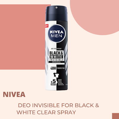NIVEA DEO INVISIBLE FOR BLACK & WHITE CLEAR SPRAY OHO999.com