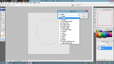 Tutorial Cara membuat garis lingkaran di photoshop