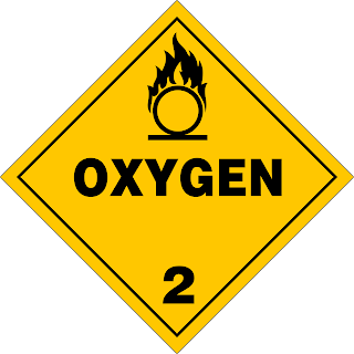 DOT Class 2 Oxygen Placard