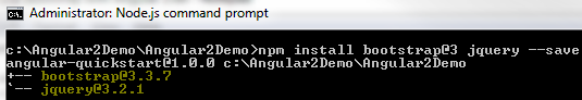 install jquery npm angular 2
