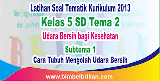 Soal Tematik Kelas 5 SD Tema 2 Subtema 1 Cara Tubuh 