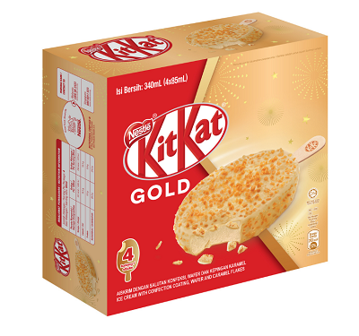 KITKAT Gold, Nestlé Ice Cream is also proud to launch the KITKAT Gold Ice Cream,