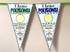 Regular polygons pennant