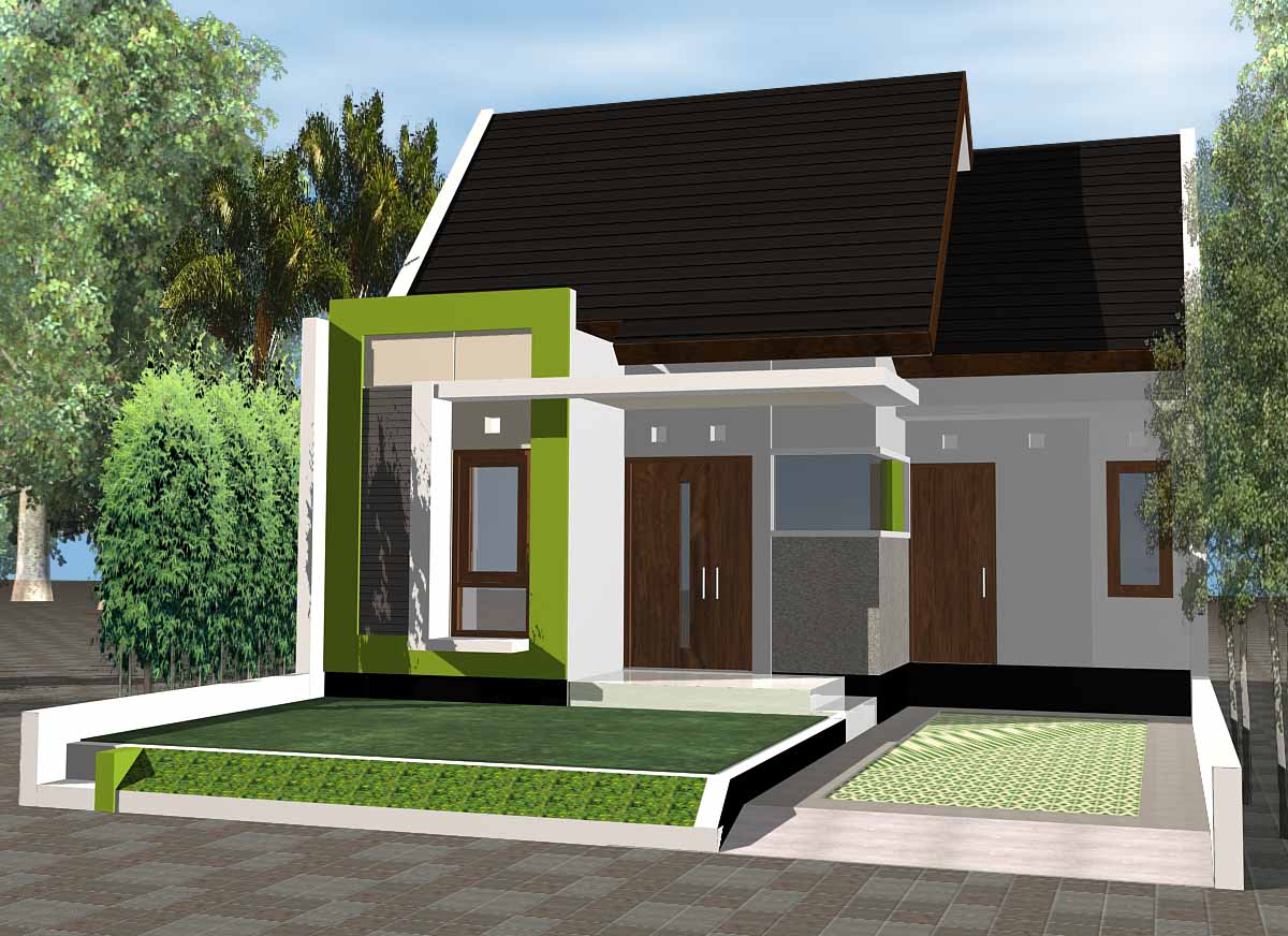 Rumah Minimalis Modern 1 Lantai Dengan Garasi Desain Rumah Minimalis