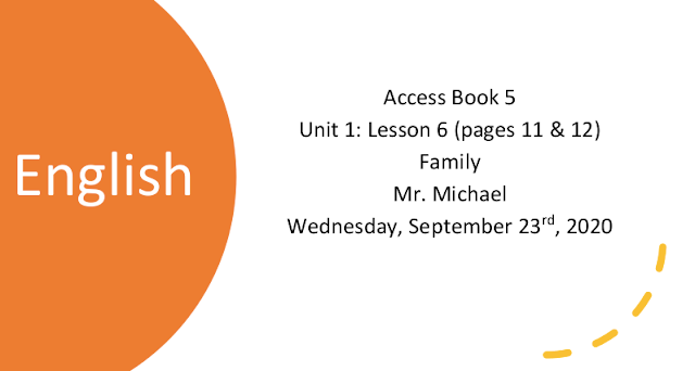 حل درس Access Grade 5 Unit 1 Lesson 6