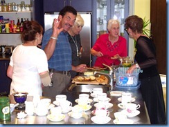 Peter Littlejohn doing his gourmet thing in the kitchen