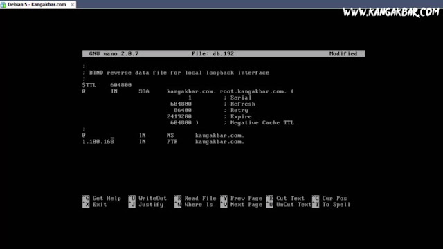 konfigurasi dns db.192- kangakbar.com
