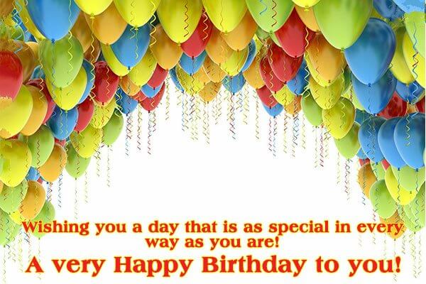 Happy Birthday balloon images with quotes for Friend