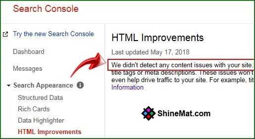 HTML Improvements report