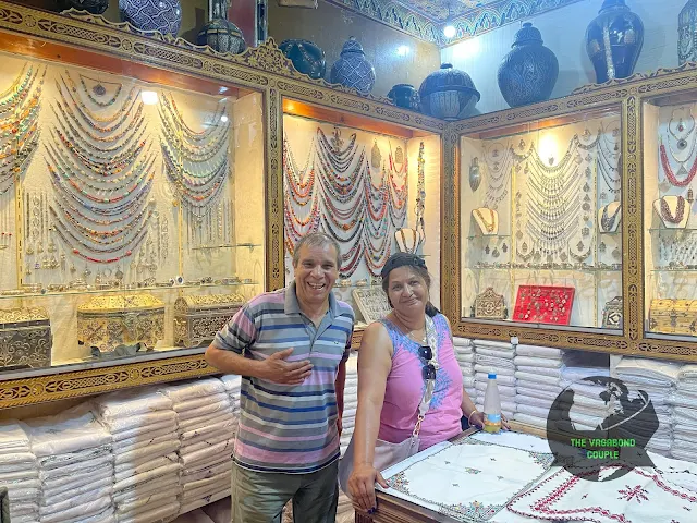 Traditional Moroccan Jewelry and Accessories Store on Rue Rhabt L'Qais, Medina of Fez, Morocco