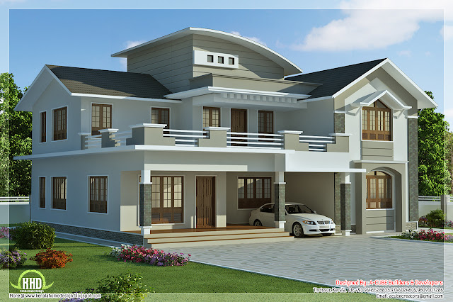 2960 sq.feet 4 bedroom villa design ~ Kerala House Design Idea