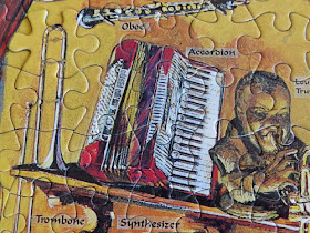 jigsaw puzzle with musical instruments