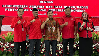 PDI Perjuangan Parpol Pertama di Indonesia Teken MoU dengan BPN