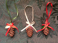 Sparkling Pinecone Ornaments