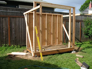 Northeast Portland Bungalow: Shed Progress