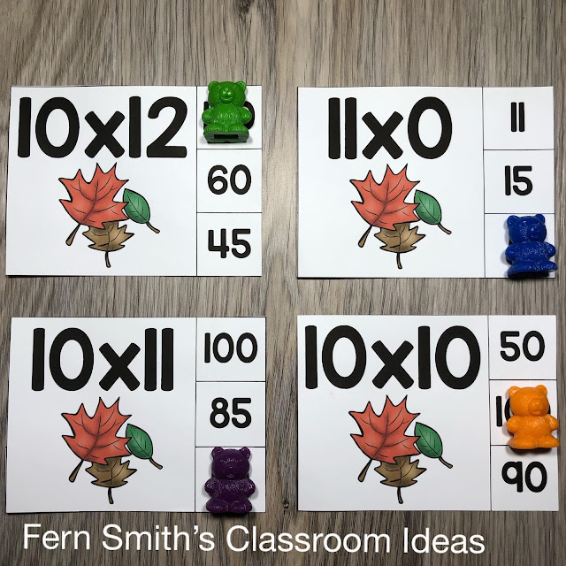Click Here to Download This Multiplication Clip Cards Back to School September Bundle to Use in Your Classroom Today!