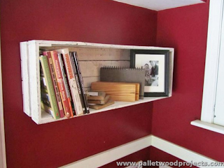 Creative pallet wall shelves ideas
