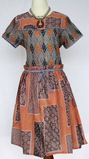 Foto Baju Batik Dress Panjang Modern