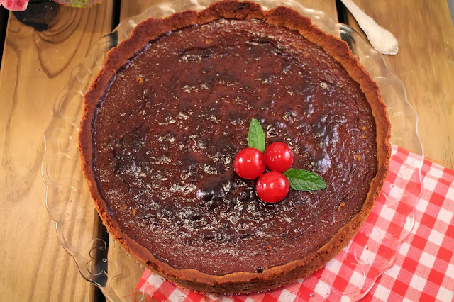 chocolate-tart, tarta-de-chocolate-y-leche-condensada