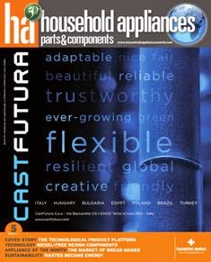 HA Household Appliances. Parts & Components 2014-05 - Maggio 2014 | ISSN 1827-9171 | TRUE PDF | Mensile | Professionisti | Elettrodomestici
AE Parts e Components for Household Appliances è la sola rivista internazionale, pubblicata in italiano e inglese, che si occupa di componenti e forniture tecnologiche unicamente dedicati al settore degli elettrodomestici. 
La rivista approfondisce l’evoluzione dei prodotti e dei processi produttivi delle industrie di componenti e prodotto finito, presentando le innovazioni adottate nella produzione di entrambi i settori. Grande attenzione viene riservata, nelle pagine della rivista, anche a tutti i temi connessi al comparto: materie prime, attrezzature, macchinari di produzione e automazione, processi tecnologici, design e assistenza.
AE Parts e Components for Household Appliances è uno strumento di lavoro che costituisce un punto di riferimento privilegiato per gli operatori del settore della componentistica per elettrodomestici e che consente di conoscere da vicino le evoluzioni delle tecnologie e le dinamiche commerciali che si stanno delineando su tutti i mercati internazionali.