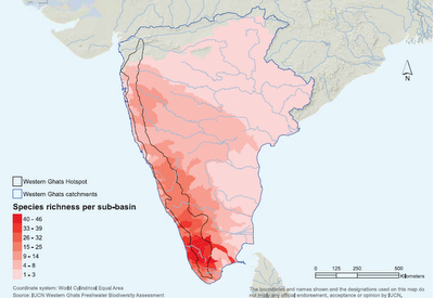 Globally Threatened fish species in the Western Ghats Rivers