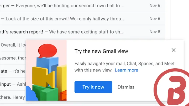 Inicia implementación de la nueva vista integrada de Gmail