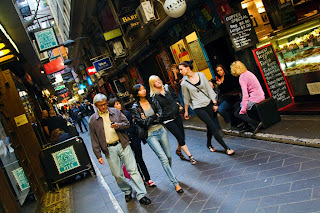 Degraves Street in Melbourne, Australia