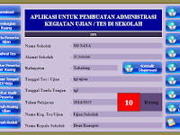 Aplikasi Pembuatan Administrasi Ujian Sekolah ( UTS, UAS, UN ) Lengkap