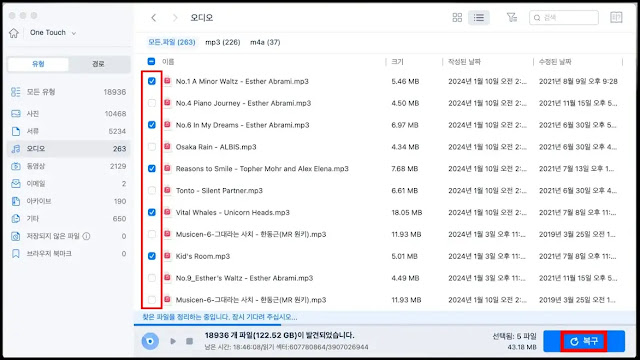 외장하드 데이터 맥북으로 복구하는 방법 6