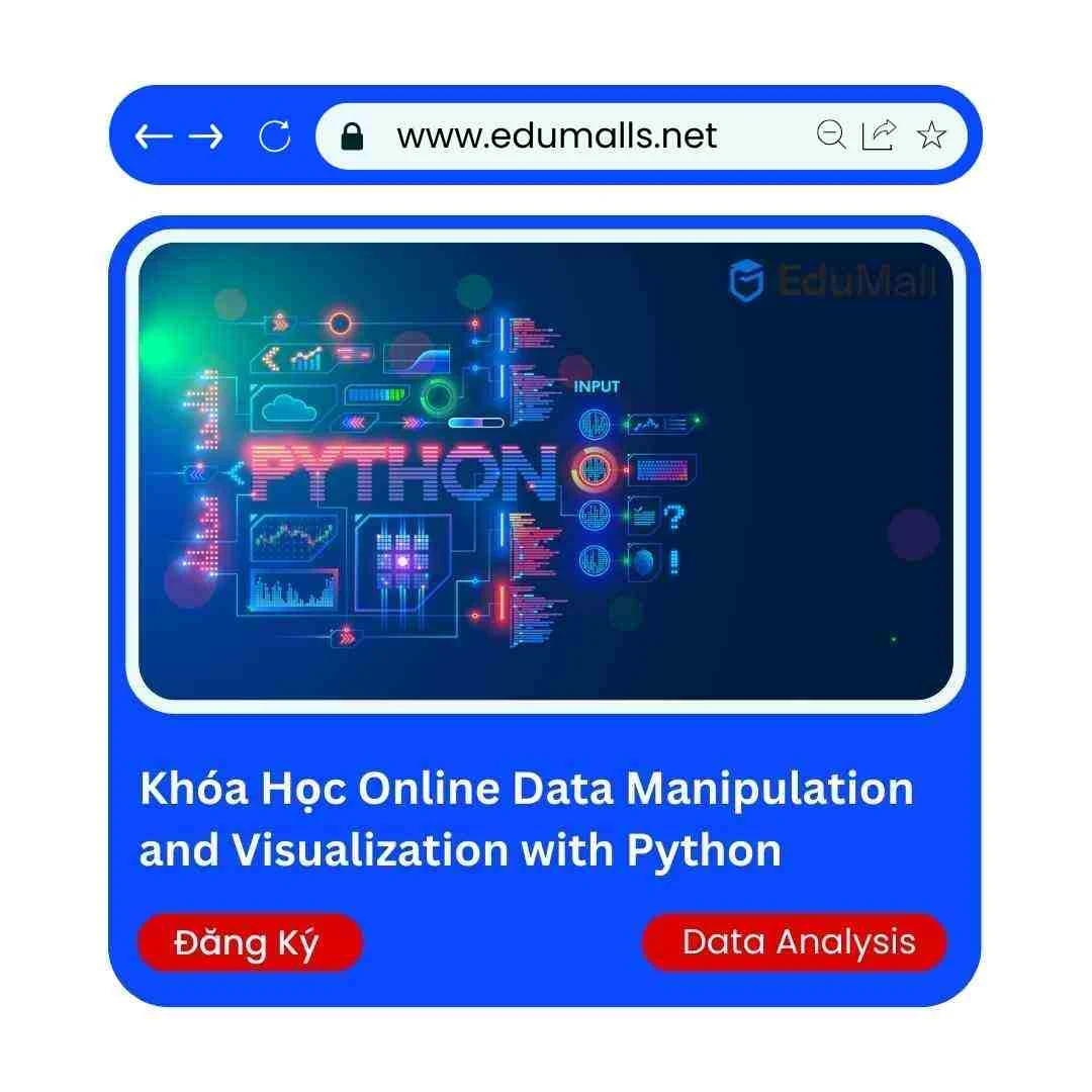 Khóa Học Online Data Manipulation and Visualization with Python | Học Rẻ Hơn Cùng EduMalls | Mã: 9020