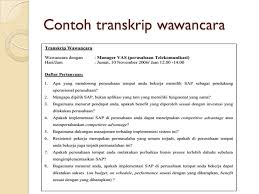 Contoh Pedoman Wawancara, Observasi dan Dokumentasi 