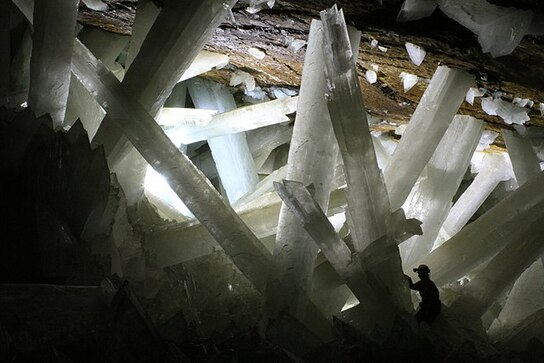 Among the amazing things in nature is Giant Crystal Cave, Mexico.