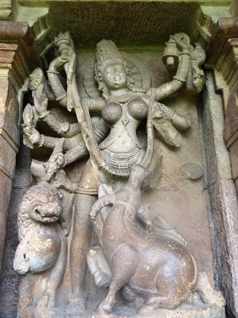 Places to see in Aihole - Durga temple - Mahishasura Mardini 