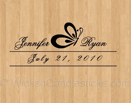 I love the idea of this personalized decal for your reception dance floor