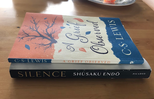 Photo of the books A Grief Observed and Silence