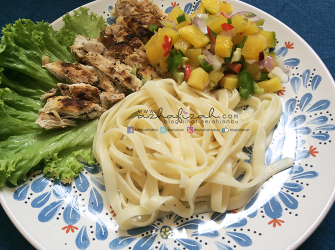 Menu Diet Lunch : Ayam Salsa Mangga Bersama Pasta  Blog 