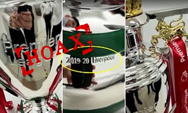 Trofi "2019-20 Liverpool" Diklaim Palsu