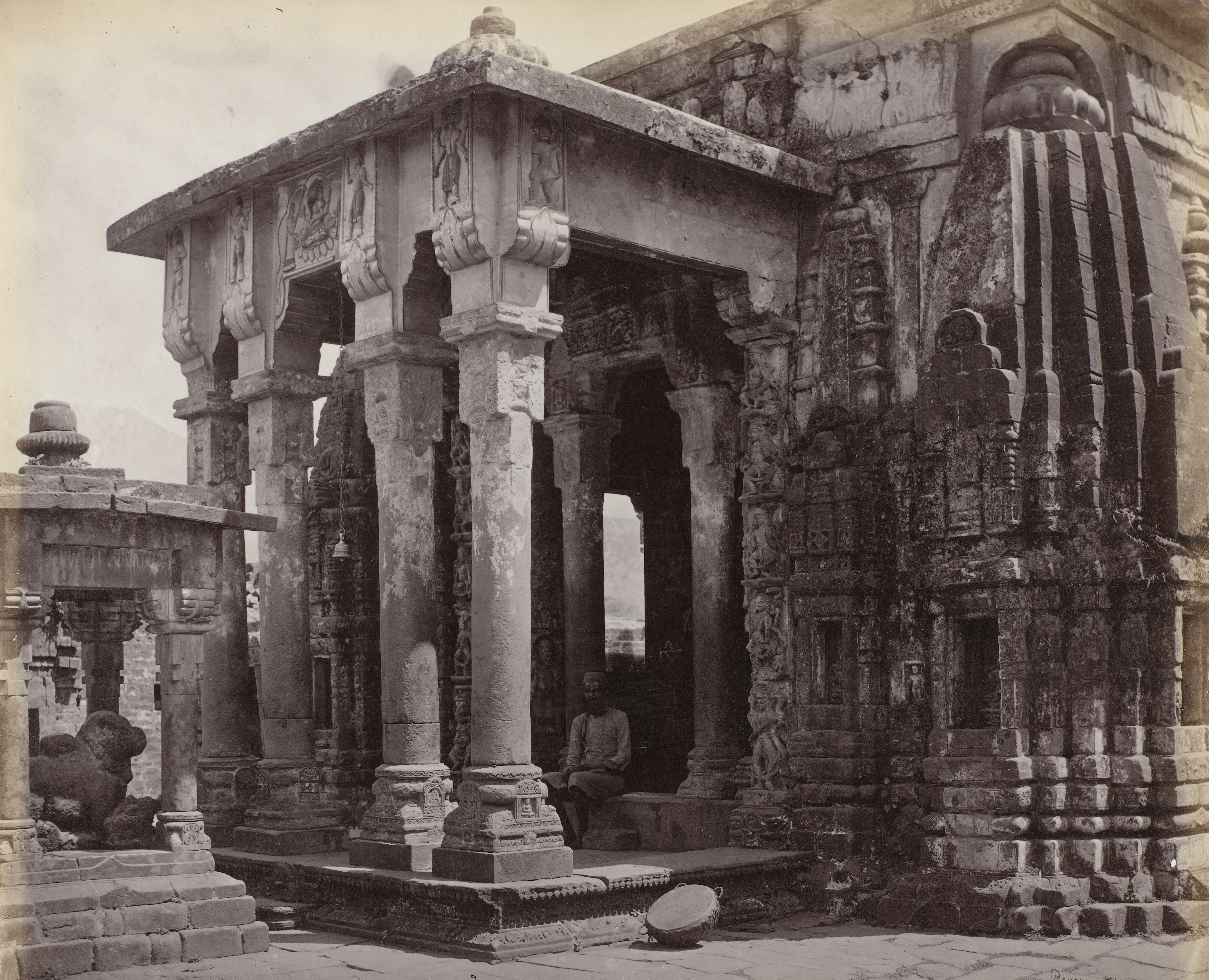 Baijnath Hindu Temple (Lord Shiva as Vaidyanath), Baijnath, Kangra, Himachal Pradesh, India | Rare & Old Vintage Photos (1863)