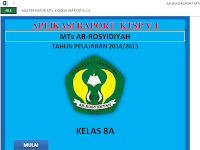 Download Aplikasi Raport MTs berbasis KTSP